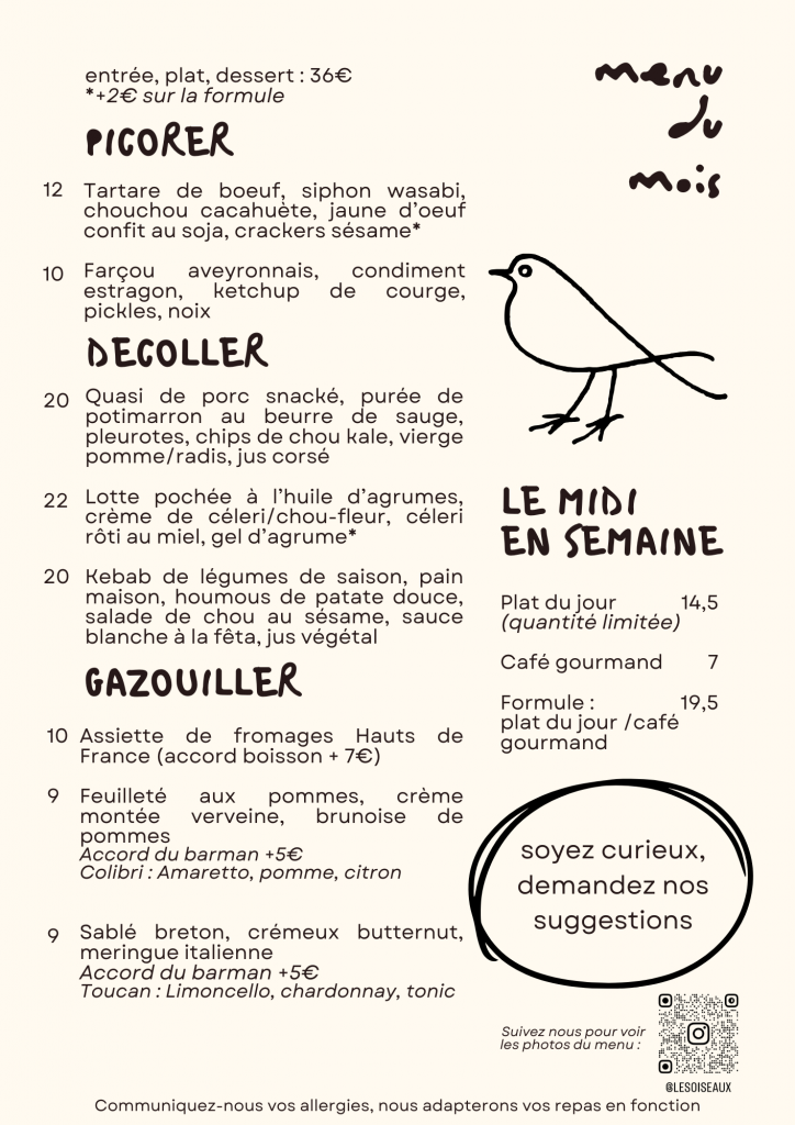 Oiz menu partagé